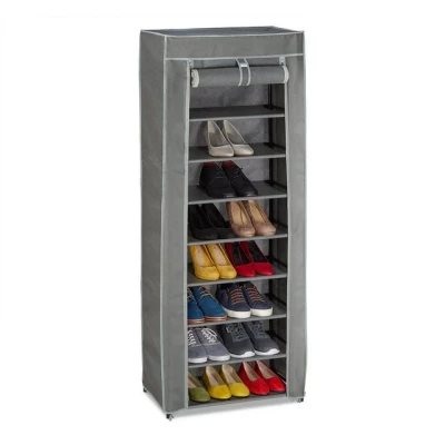Abbildung von relaxdays Schuhschrank Stoff 9 Fächer Anthrazit