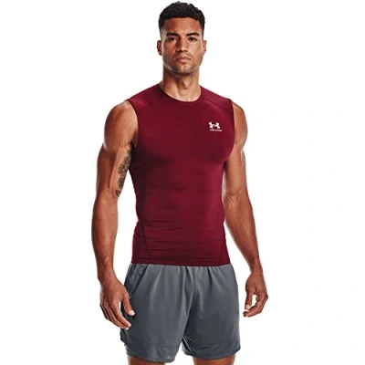 Abbildung von Under Armour HeatGear ärmelloses Kompressions T Shirt für Herren