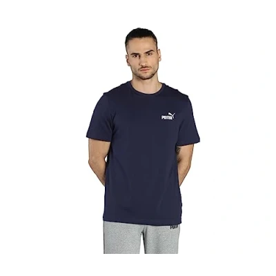 Abbildung von Puma ESS Small LOGO TEE Tshirt basic, Herren, Größe: Large, Blue