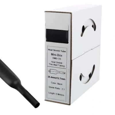 Abbildung von Offgridtec 5m Schrumpfschlauch 25,4mm &gt; 12,7mm schwarz
