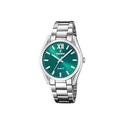 Abbildung von Festina Damen Analog Quarz Uhr mit Edelstahl Armband F20622/C