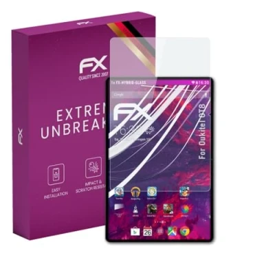 Abbildung von atFoliX Glasfolie kompatibel mit Oukitel OT8 Panzerfolie, 9H Hybrid Glass FX Schutzpanzer Folie