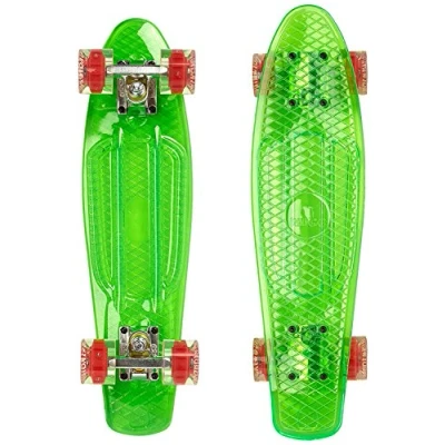 Abbildung von Ridge Skateboard Blaze Mini Cruiser , grün/rot, 55 cm