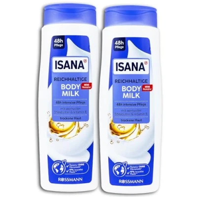 Abbildung von ISANA MED 2 er Pack reichhaltige Bodymilk für trockene Haut x 400 ml