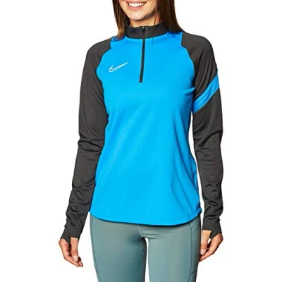 Abbildung von Nike Performance DRY Langarmshirt, Damen, Größe: XS, Photo blue / anthracite