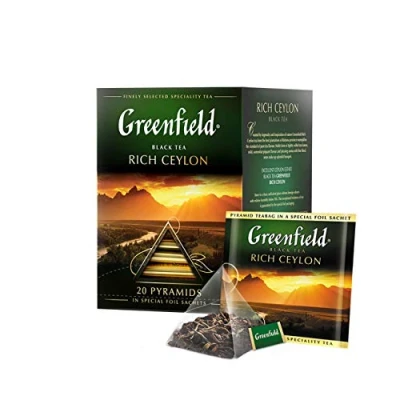 Abbildung von GREENFIELD RICH CEYLON Klassisch Schwarzer Tee 20 beutel, 40g