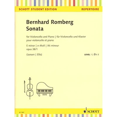 Abbildung von Sonata e Moll: op. 38/1. Violoncello und Klavier. (Schott Student Edition Repertoire)
