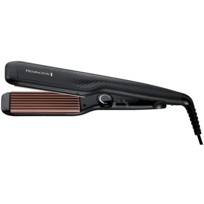 Abbildung von Remington Welleneisen Ceramic Crimp, Kreppeisen, S3580 Keramik Turmalin Beschichtung, für Wellen &amp; Volumen, 4 facher Schutz feines dickes Haar