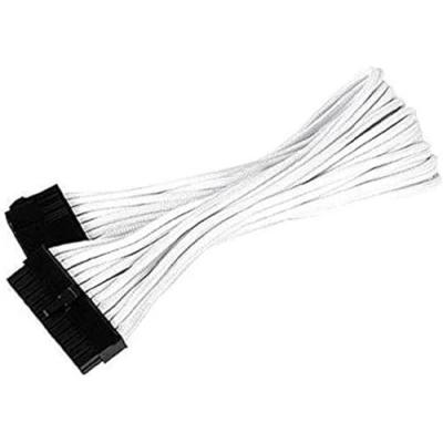 Abbildung von SilverStone SST PP07 MBW Netzteil Verlängerungskabel 30cm Motherboard 24pin auf 24pin, weiss