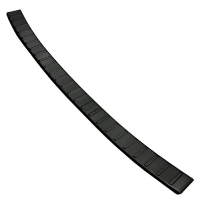 Abbildung von Aroba AR1292 BL Edelstahl Schwarz Black Chrome Ladekantenschutz kompatibel mit Mazda CX 60 ab BJ. 4.2022&gt; passgenau Abkantung Farbe Anthrazit