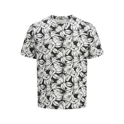 Abbildung von Jack &amp; Jones Jorsplit TEE CREW NECK Tshirt print, Herren, Größe: XXL, Black