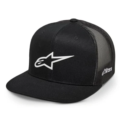 Abbildung von Alpinestars Herren 3D Ageless Trucker Hat Baseballkappe, Schwarz/Weiss, One Size