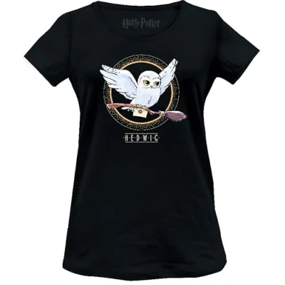 Abbildung von Harry Potter Damen Wohapomts336 T Shirt, Schwarz, M