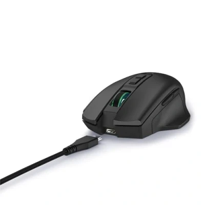 Abbildung von uRage Gaming Maus Reaper 410, kabelgebundene mit 7 programmierbaren Tasten, bis zu 12.000 DPI, superleichte 76 g Gewicht, RGB Beleuchtung, Software, in schwarz