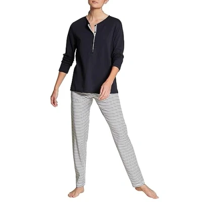 Abbildung von Calida Damen Midsummer Dreams Pyjamaset, Dark Lapis Blue, 48 50