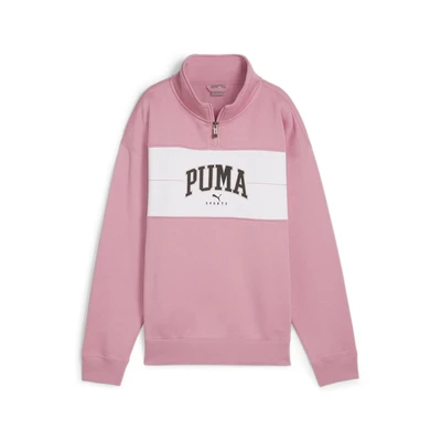 Abbildung von Puma Squad MIT Viertellangem Reissverschluss Sweatshirt, Damen, Größe: XL, Mauved out