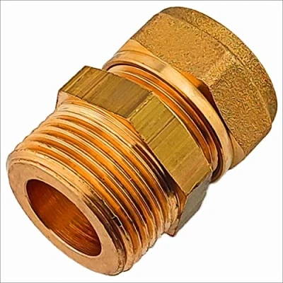 Abbildung von Klemmverschraubung für Kupferrohr alle Sorten Winkel Bogen Übergang T Stück ∅ 15 bis 28 mm &gt; auf AG flachdichtend Ø 22mm x 3/4 Zoll