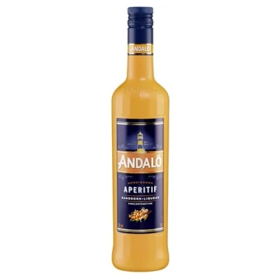 Abbildung von Andalö 6 x 0,7l Sanddorn Liqueur in der Glasflasche 15% vol