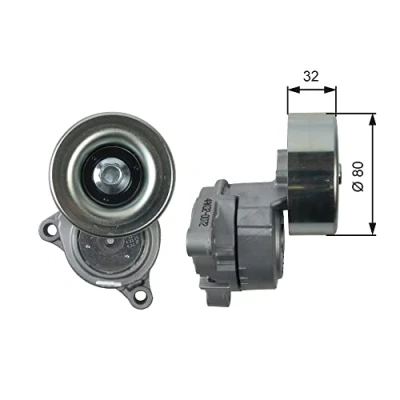 Abbildung von GATES T38489 Spannrolle BOOST DN CVT Belt SUBARU: Outback III, Tribeca, Legacy 4 Kombi