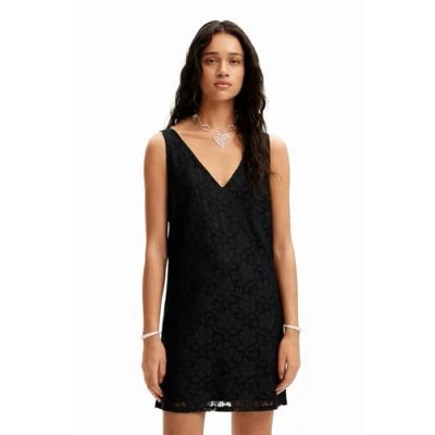 Abbildung von Desigual MINI Cocktailkleid/festliches Kleid, Damen, Größe: XS, Black