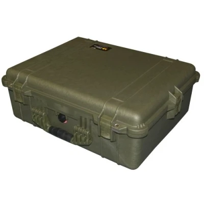Abbildung von PELI 1600 Schützender Wasserdichter Transport Koffer, IP67 Wasser und Staubdicht, 46L Volumen, Mit Schaumstoffeinlage (Anpassbar), Farbe: Olivgrün/OD Green