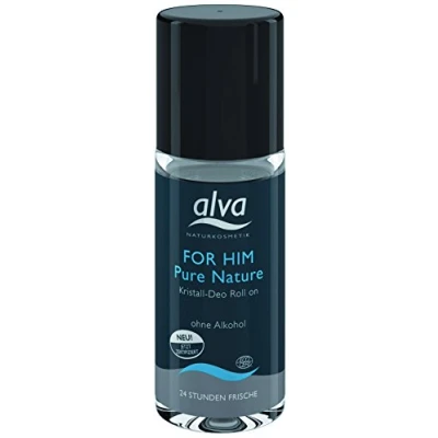 Abbildung von Alva for Him Pure Nature Kristall Deo Roll on, 1er Pack (1 x 0.05 l)