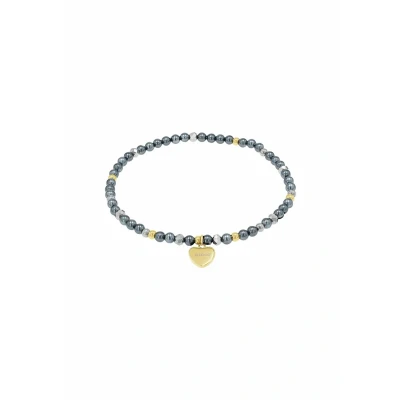 Abbildung von Amor Armband Herz, 2039084, mit Hämatit Muschelkernperle