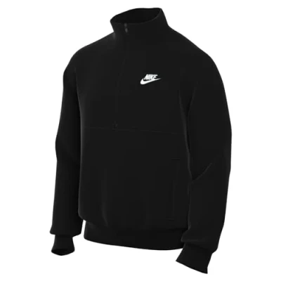 Abbildung von Nike Sportswear M CLUB BB HZ Sweatshirt, Herren, Größe: Small, Black/white