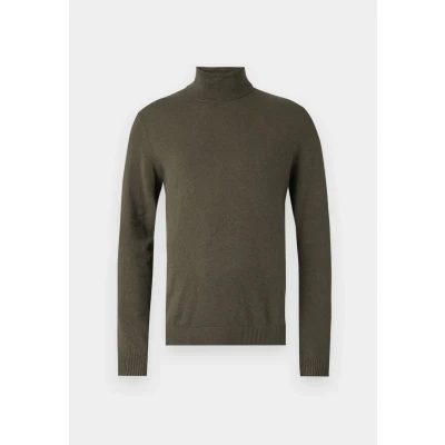 Abbildung von Jack &amp; Jones Jjeemil ROLL NECK Strickpullover, Herren, Größe: Small, Olive night melange