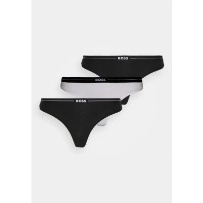 Abbildung von BOSS Thong 3 PACK String, Damen, Größe: Medium, Open white