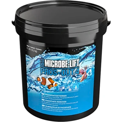 Abbildung von Phosphatentferner Aquarium ARKA Phos Out 4 Granulat 20 L / 10,5 kg entfernt Phosphat, Silikat &amp; Gelbstoffe Eisenhydroxid Absorber für Süß Meerwasser inkl. Filterbeutel pH neutral