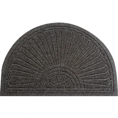 Abbildung von wash+dry by Kleen Tex Fußmatte &quot;DUNE Halfmoon dark grey&quot;, halbrund, Schmutzfangmatte, rutschhemmend, In und Outdoor geeignet, waschbar
