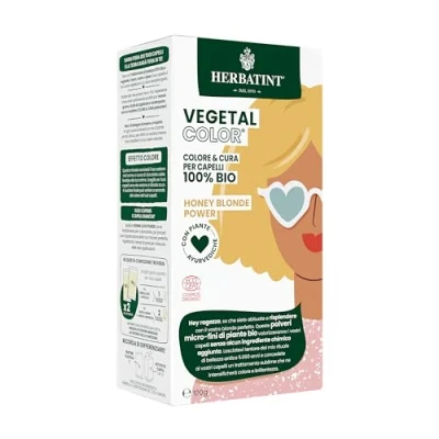 Abbildung von Herbatint Vegetal Color Pflanzliche Färbung, 100% natürlich und Bio, Honey Blonde Power Honigblond 100 g
