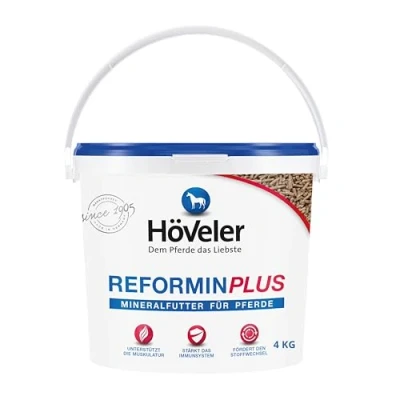Abbildung von Höveler Reformin plus 4 kg Mineralfutter für alle Pferde Mineralstoffe, Spurenelemente und Vitamine optimale &amp; bedarfsgerechte Versorgung Mineralfuttermittel
