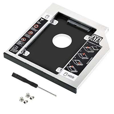 Abbildung von CODIRATO Laufwerksrahmen Festplattenrahmen für HDD/SSD, 9.5mm SATA, CD, DVD Laufwerkschacht, Festplatteschacht Kompatibel mit Universal Notebook