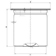 Abbildung von Filter, Druckluftsystem MANN FILTER LE 9003