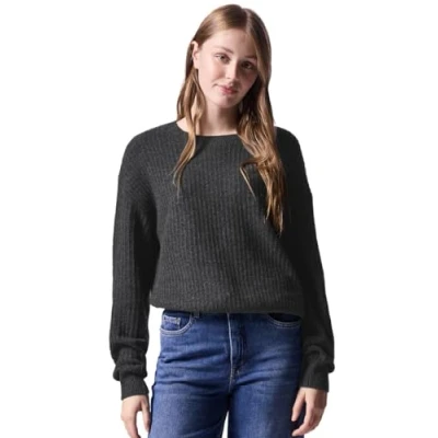 Abbildung von Street One Studio MIT Struktur Strickpullover, Damen, Größe: 42, Grau