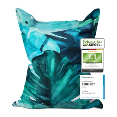 Abbildung von Lumaland Sitzsack XXL Bean Bag Riesen Sitzkissen 380L 140x180cm Special Edition, In &amp; Outdoor wasserfest Gaming