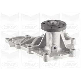 Abbildung von GRAF PA1099 Wasserpumpe mit Dichtung mechanisch Stahlblech für Keilrippenriementrieb MAZDA: CX 7, 6 Sport Kombi, 3 Hatchback
