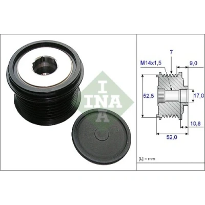 Abbildung von INA 535 0209 10 Freilauf Lichtmaschine Spezialwerkzeug zur Montage notwendig LEXUS: IS 2, GS III, TOYOTA: RAV4 III SUV