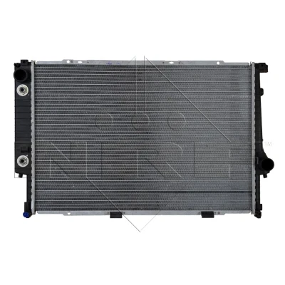 Abbildung von NRF 519588 Kühler, Motorkühlung Aluminium 650 435 34 mit Anbauteilen Kühlrippen gelötet BMW: 5 Limousine, Touring, 7