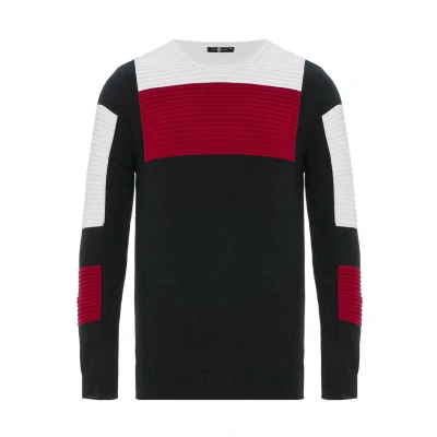 Abbildung von Cipo &amp; Baxx Strickpullover, Herren, Größe: Medium, Navyblue red
