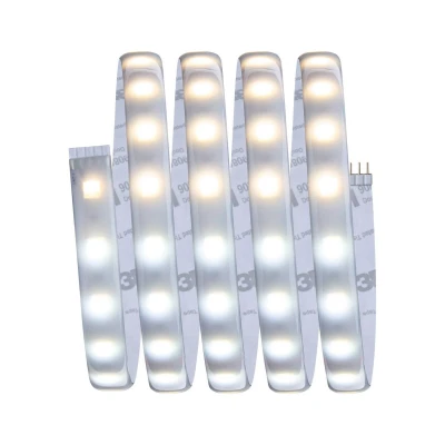 Abbildung von Paulmann 78871 LED Stripe MaxLED 500 Basisset Smart Home Zigbee Tunable White 1,5m IP44 9W 230/24V 825lm Silber Lichtband spritzwassergeschützt