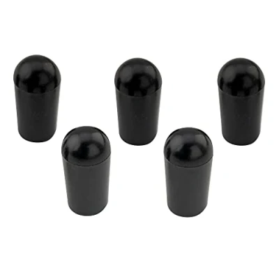 Abbildung von Musiclily Metrisch 3 Weg Toggle Schalter Knopf für Epiphone Les Paul LP Style E Gitarre, Schwarz(5er Set)