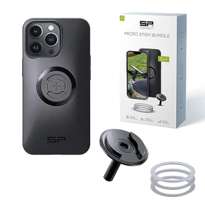 Abbildung von SP CONNECT Micro Stem Bundle SPC+ für iPhone 13 Pro Handy Halterung den fahrradlenker Smartphone Fahrrad handyhalter