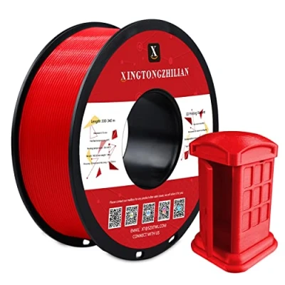 Abbildung von PETG+ Filament 1.75mm, 3D Drucker Filament, Maßgenauigkeit +/ 0.02mm,3D Druck Materialien für Drucker, 1Kg/ 1 Spule Rot