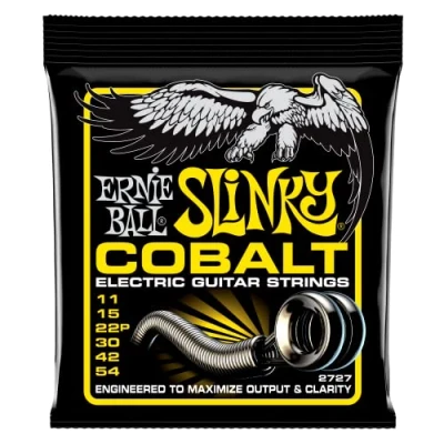 Abbildung von Ernie Ball Beefy Slinky Cobalt E Gitarrensaiten, Stärke 1154