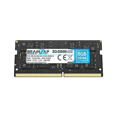 Abbildung von BRAINZAP 8GB DDR4 RAM SO DIMM PC4 2133P 2Rx8 2133 MHz 1.2V CL15 Notebook Laptop Arbeitsspeicher