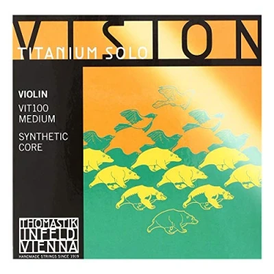 Abbildung von Thomastik Vision Titanium Solo Violinensaiten Set, Titan 4/4 Größe