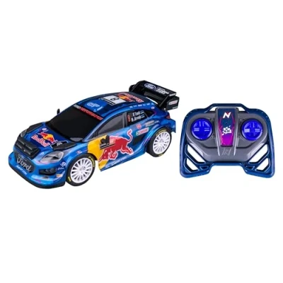 Abbildung von Nikko RC 10393 Night Mode m Sport Ford Puma Hybrid #8 Tänak, Ferngesteuertes Auto mit LED Scheinwerfern, 25 cm, 2,4 GHz Fernsteuerung, 40 Reichweite, für Kinder ab 6 Jahren, Blau